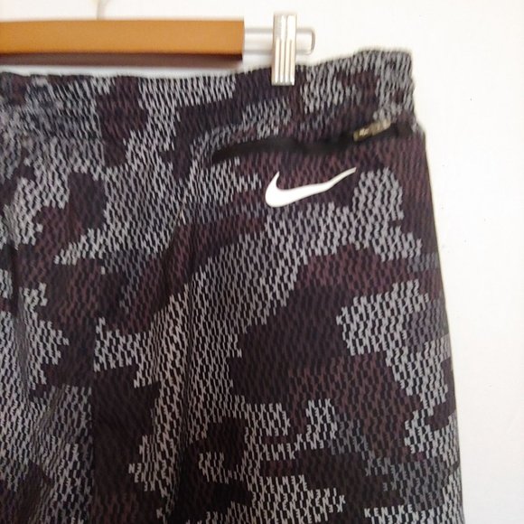 Nike Mens Black/Grey/Brown Lined Logo Swim Trunk Shorts XXL - Picture 10 of 13